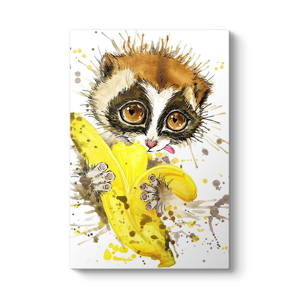 Sevimli Lemur Tablosu - Model 2